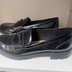 Nine West Black Loafers
